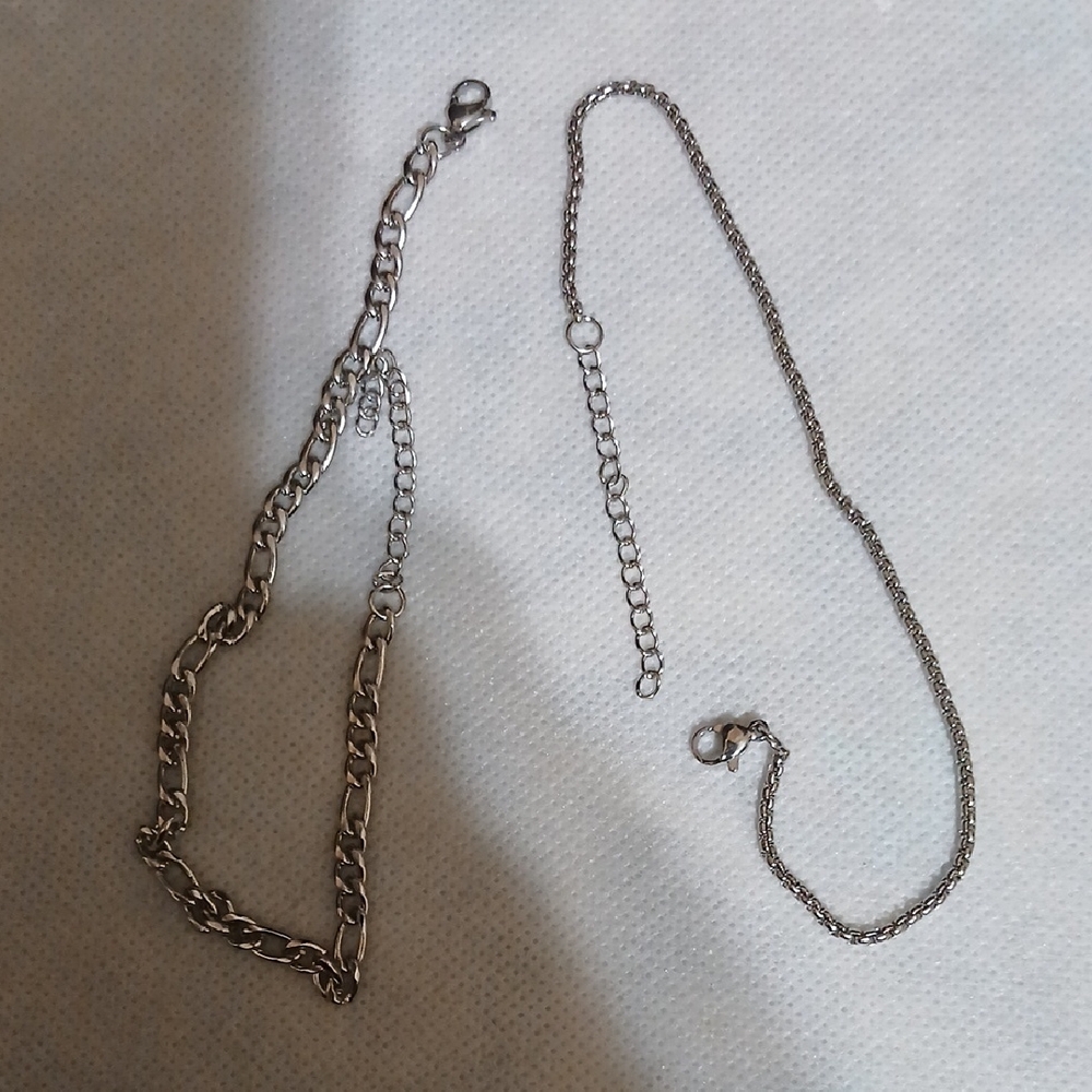 Elegant Silver Chain Bracelet Set